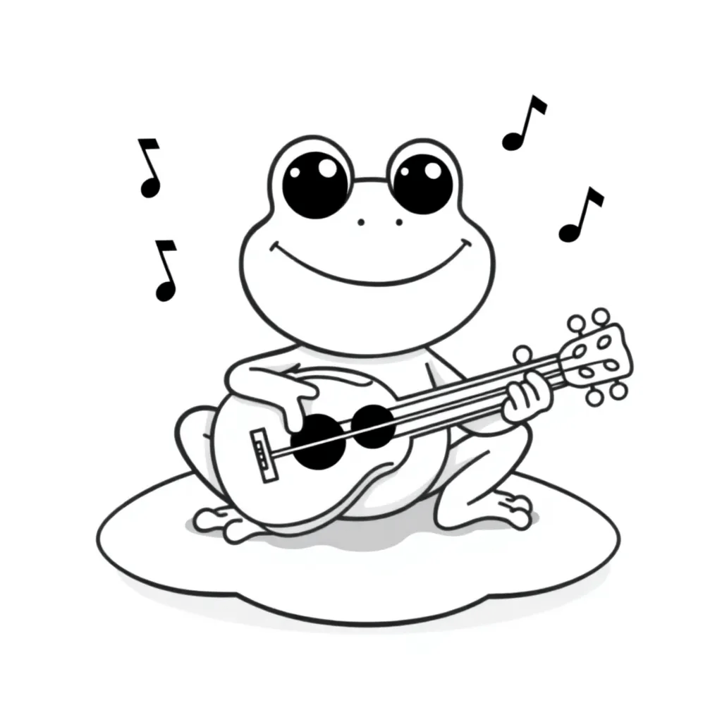 Cartoon Coloring Page 2