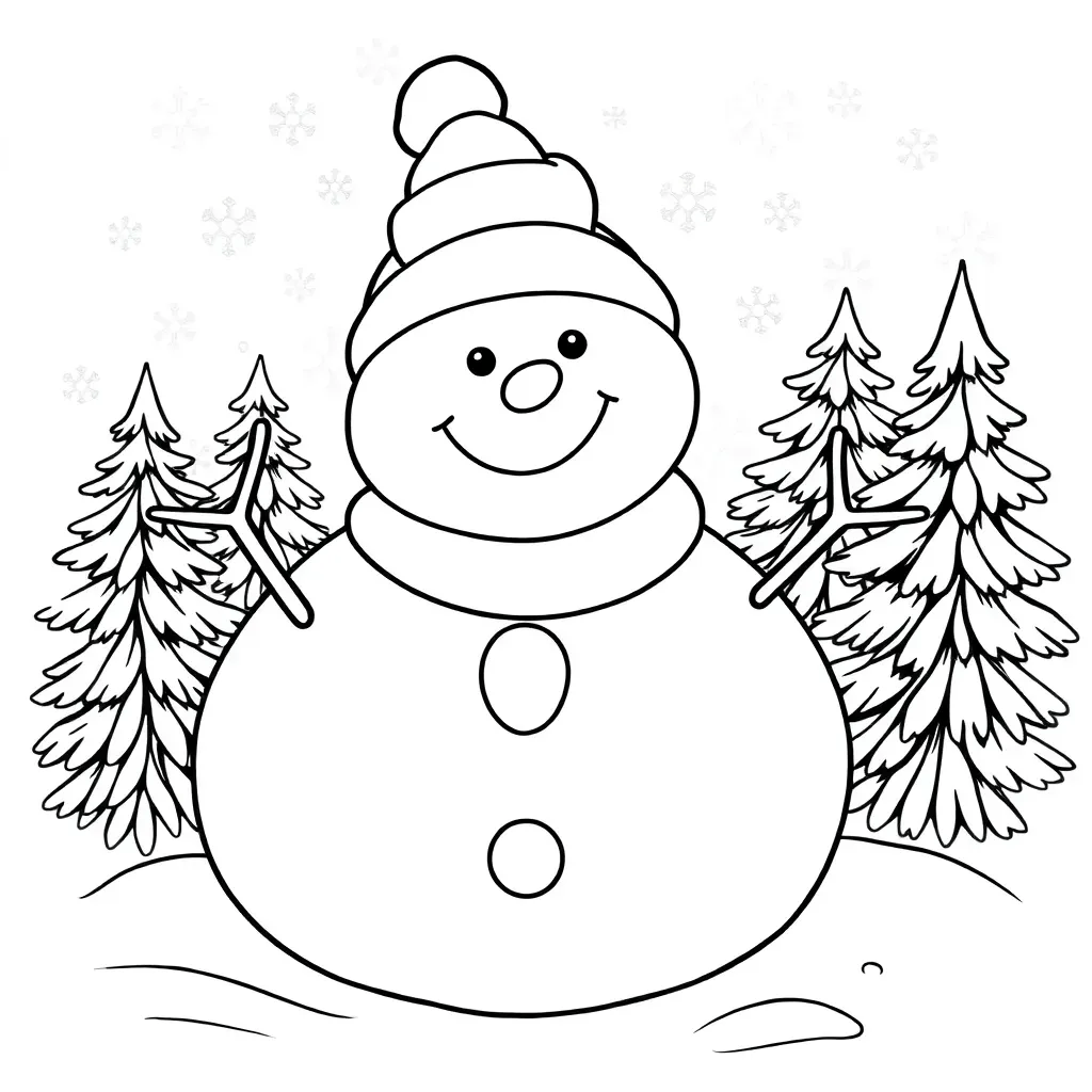 Cartoon Coloring Page 6