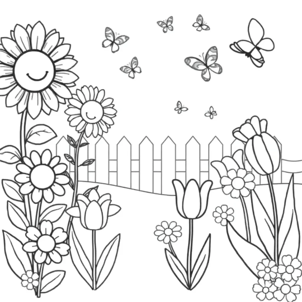 Nature Coloring Page 1