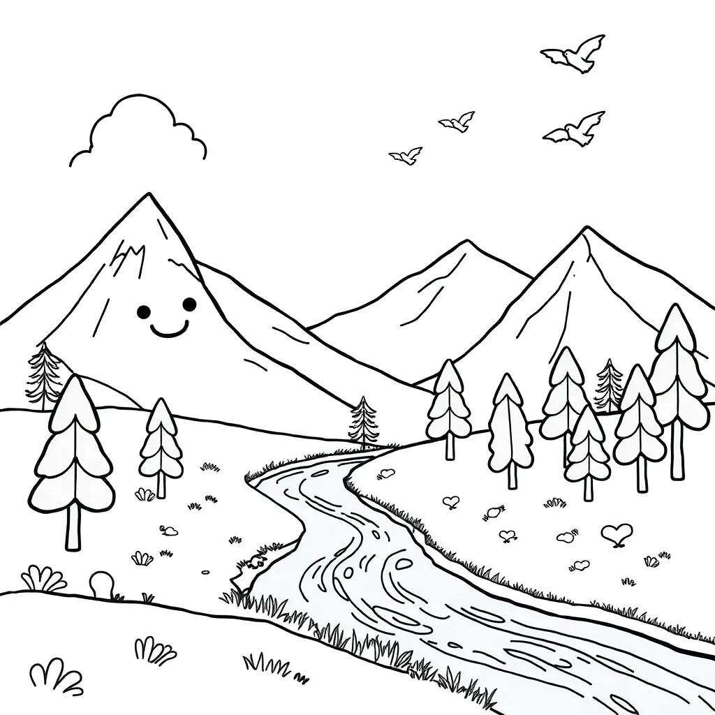 Nature Coloring Page 2